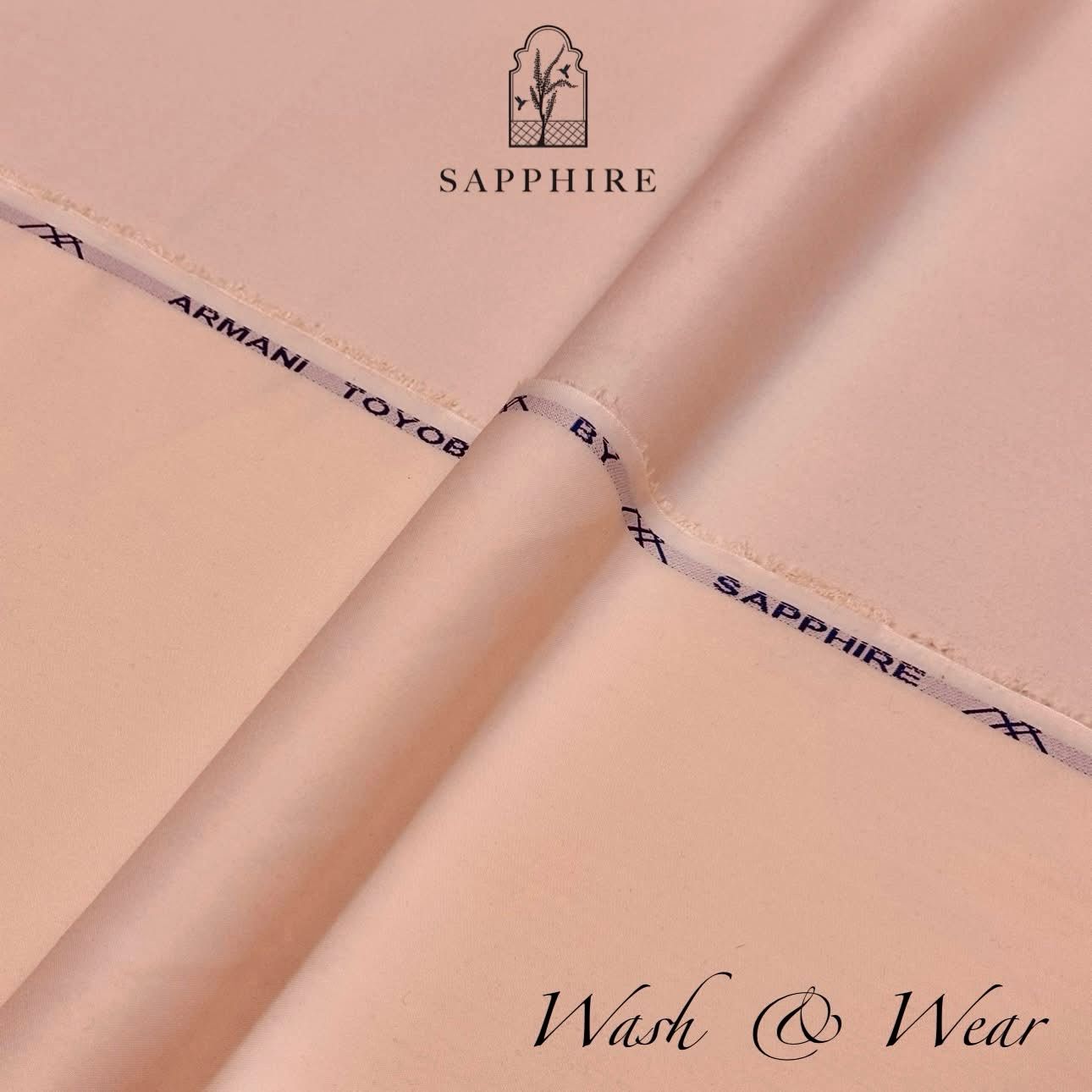 MaxyShine Summer Collection 2025 – Sapphire Pure Wash & Wear (4 Meter Cutting)